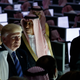 President Donald Trump listens during a ceremony to mark the opening of the Global Center for Combating Extremist Ideology on May 21, 2017 in Riyadh (AP Photo/Evan Vucci)